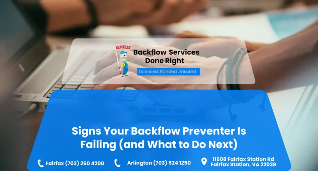 Backflow Preventer Failure Signs You Shouldn't Ignore