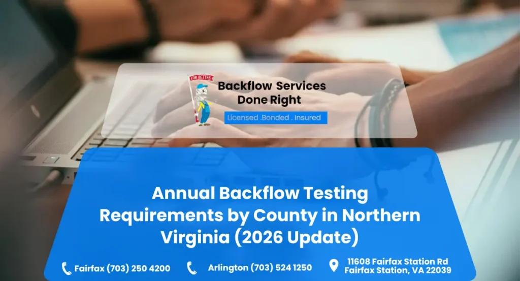 Annual Backflow Testing Requirements in Northern Virginia (2026)
